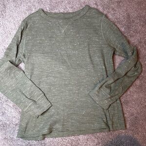 Boys Cat & Jack Olive Knit Long Sleeve Top